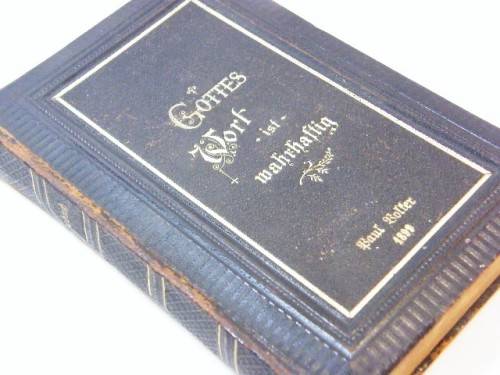 1894 Issue German Gesangbuch - printed 1899 - Gottes wort ist wahrhaftig