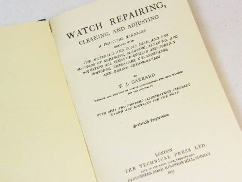 Watch repairing cleaning & adjusting by F.J Garrard
