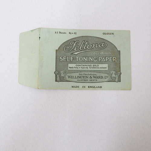 Seltona Collodion self-toning paper envelope