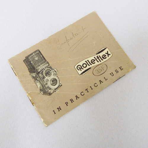 Rolleiflex 3.5 F in practical use instruction manual