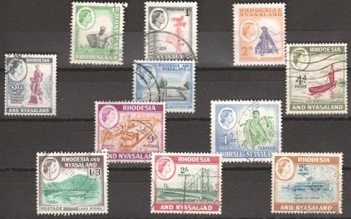 Rhodesia and Nyasaland Gibbons no. 18-23, 24a - 28