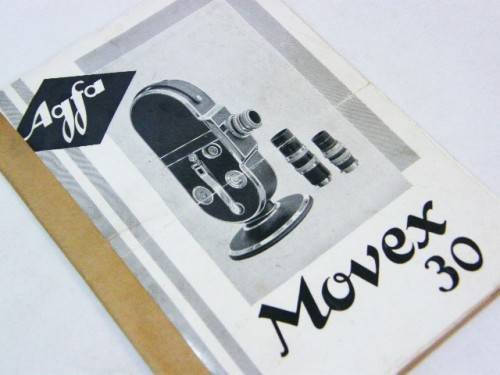 AGFA Movex 30 movie camera manual booklet