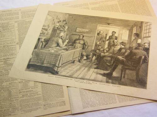 Lot of 4 pictures from The Graphic Newspaper - dated 1879, 1881 and 1885