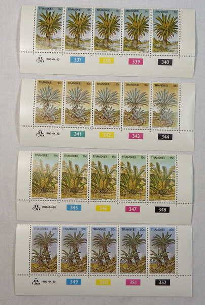 Cycads SACC 71 - SACC 74 control strips of 5