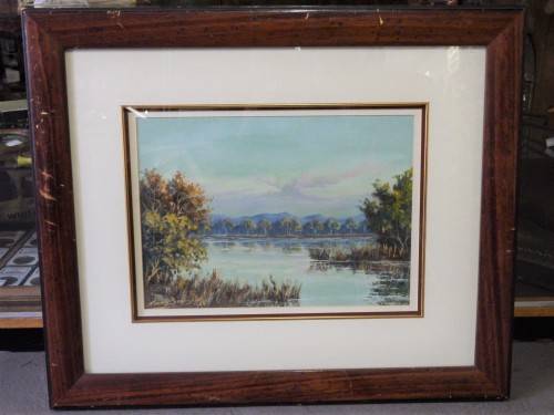 Original Jimmy Boonzaier oil painting (1965) - ArUnion-Castle twork: 28cm x 40cm, Frame: 59cm x 69cm