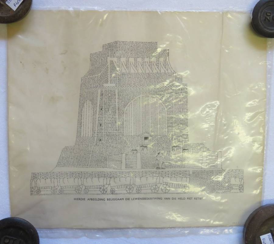 Life description of Piet Retief Voortrekker Monument picture - 30 x 36 cm