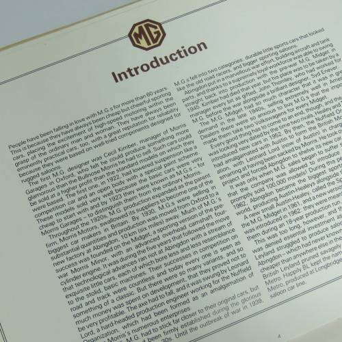 M.G. - Great Marques poster book by Chris Harvey