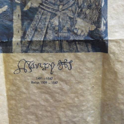 Translation of letter to Cardinal Wolsey from King Henry VIII 1518 - No.303 Authentic replica