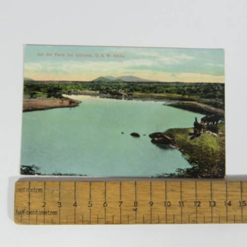 3 Antique DSWA postcards with scenes from Gobabis, South West Africa