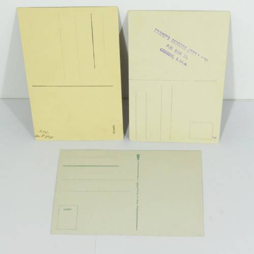 3 Antique DSWA postcards with scenes from Gobabis, South West Africa