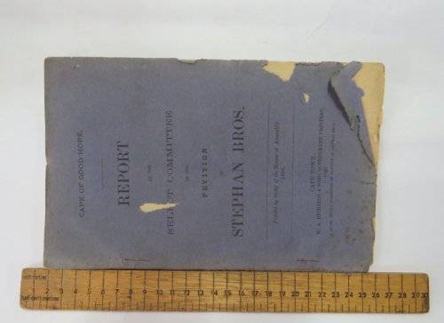 Cape of Good Hope report of the select committee on the petition of Stephan Bros. - 1890