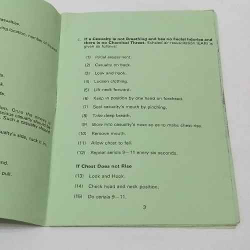 RAMC 251 ( Sunderland ) Field Ambulance Aid-Memoire First Aid booklet