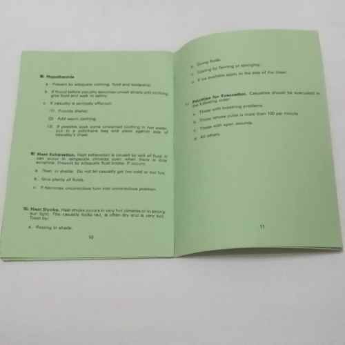 RAMC 251 ( Sunderland ) Field Ambulance Aid-Memoire First Aid booklet
