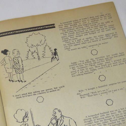 Ha Ha Cartoon and joke book no 12 - Good condition - Minor faults