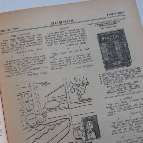 Humour cartoon and joke book - April 1959