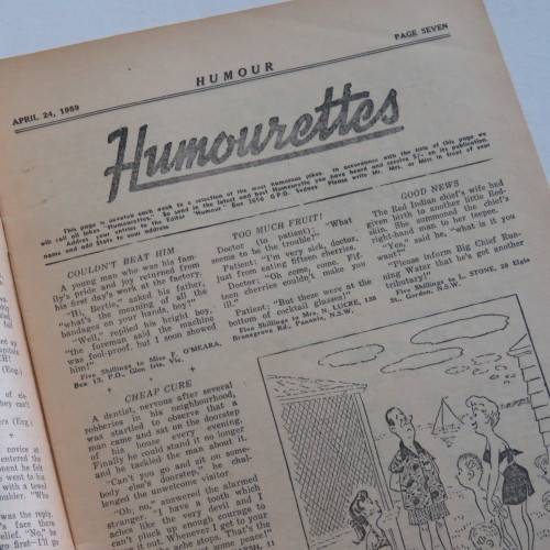 Humour cartoon and joke book - April 1959