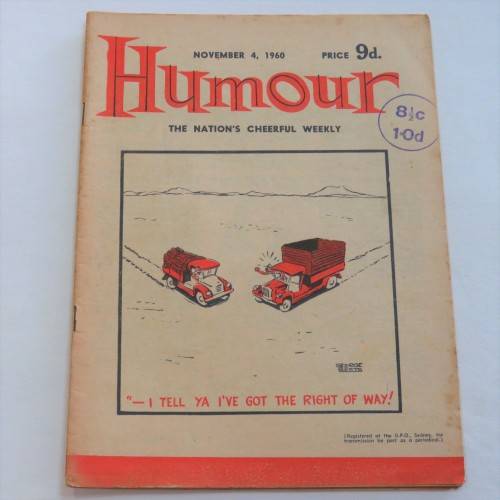 Humour Cartoon and joke book - November 1960