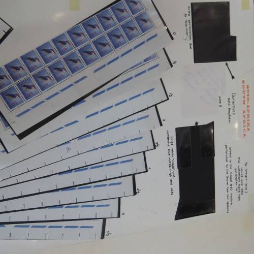 South Africa Natal Kingfisher stamp with double perforation on sheet edge