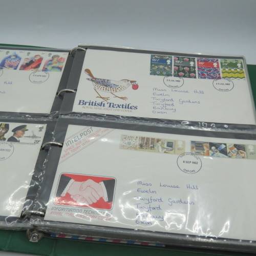 FDC album with 79 British covers and few others - with the album