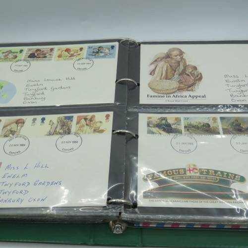 FDC album with 79 British covers and few others - with the album