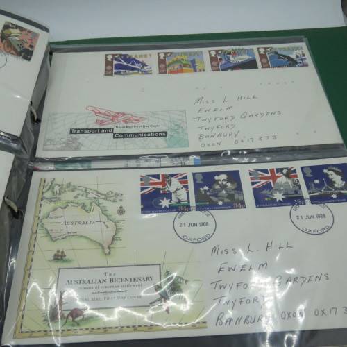 FDC album with 79 British covers and few others - with the album