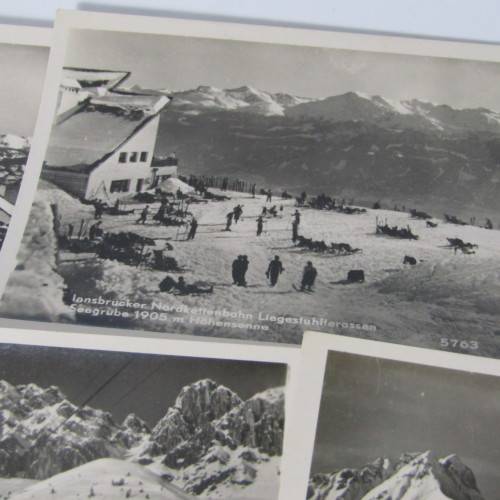 Lot of 12 vintage pictures of Innsbruck
