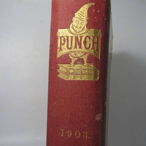 1903 Bound Volume of Punch magazine - some damage