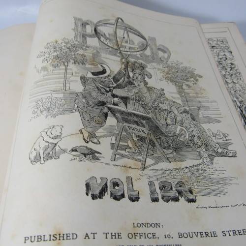 1903 Bound Volume of Punch magazine - some damage
