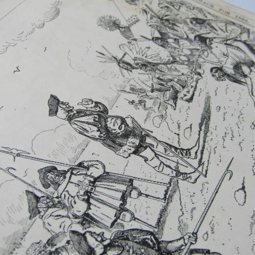 1896 Bound volume of Punch magazine - some damage