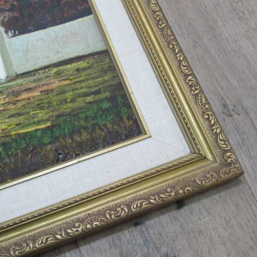 Dan du Toit landscape oil panting - size of frame: 69 x 105cm and Painting size: 89 x 53cm