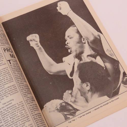 Hit Magazine - January 1977 - Boxing - Tap Tap Makhathini - Gerrie Coetzee