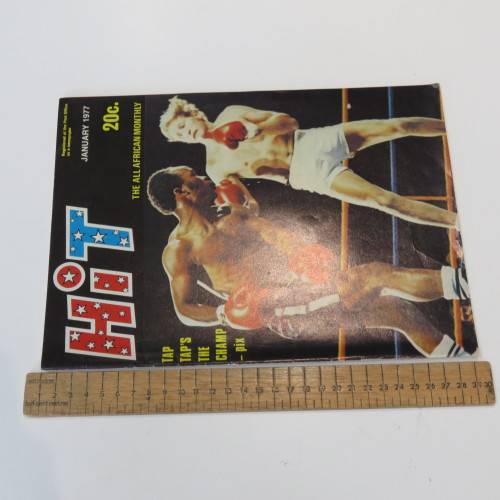 Hit Magazine - January 1977 - Boxing - Tap Tap Makhathini - Gerrie Coetzee