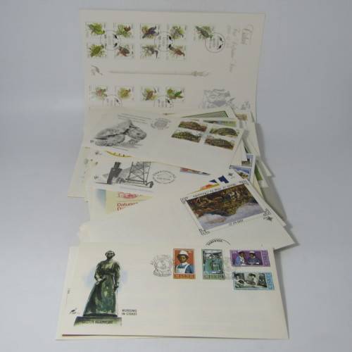 Lot of 41 Southern Africa First Day Covers and other items - early homelands included