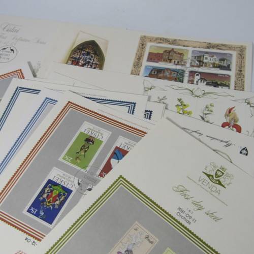 Lot of 41 Southern Africa First Day Covers and other items - early homelands included