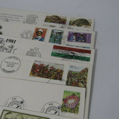 Lot of 41 Southern Africa First Day Covers and other items - early homelands included