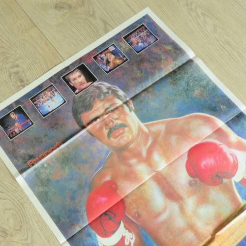 Rapport Boxing poster of world Heavyweight Champion - Gerrie Coetzee - 81 x 57 cm
