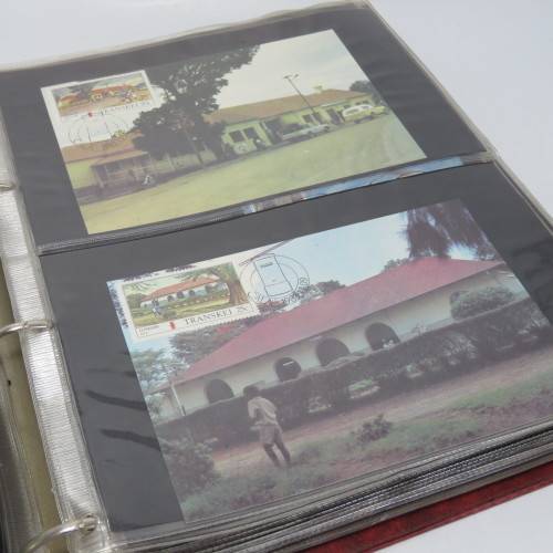 Loose leaf album with 95 Homelands maxi cards