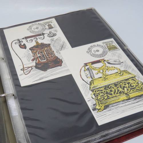 Loose leaf album with 95 Homelands maxi cards