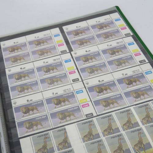 South West Africa 1980 and later definitive issue animals lot of about 200 control blocks