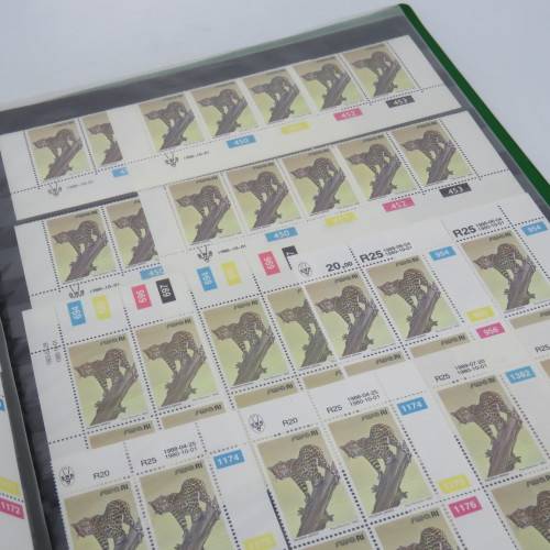 South West Africa 1980 and later definitive issue animals lot of about 200 control blocks
