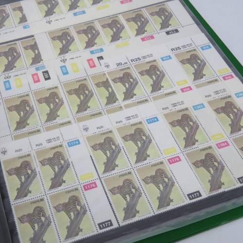 South West Africa 1980 and later definitive issue animals lot of about 200 control blocks