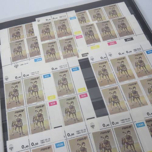 South West Africa 1980 and later definitive issue animals lot of about 200 control blocks