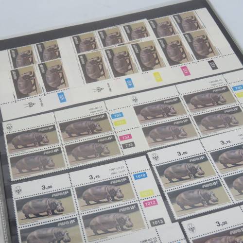 South West Africa 1980 and later definitive issue animals lot of about 200 control blocks