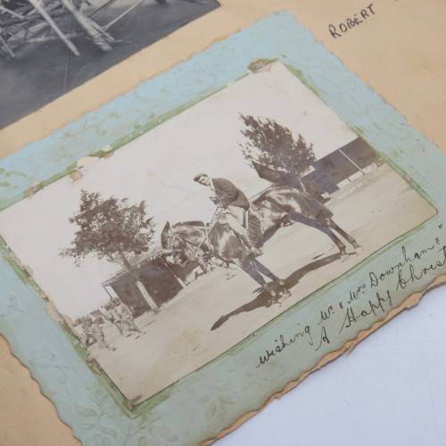 Boer War photo taken in Kimberley during the Siege of Cecil Haddon and Tom Downham