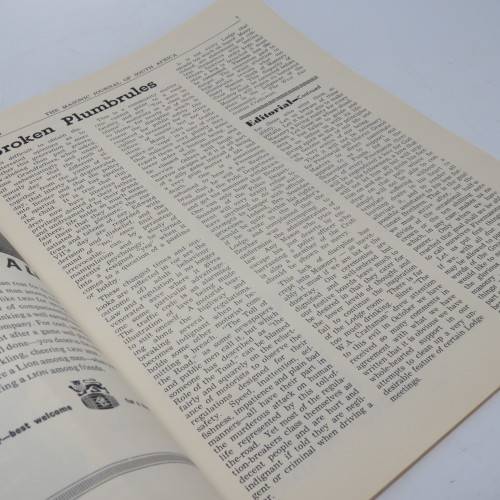 Masonic Journal of South Africa - August 1959