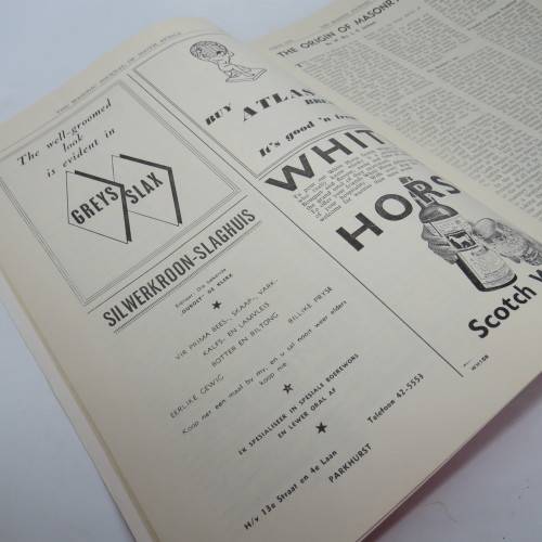 Masonic Journal of South Africa - August 1959