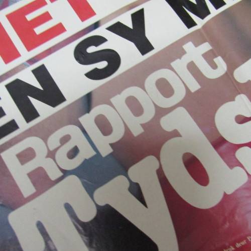 Rapport Boxing poster of Piet Crous - 24 March 1985 - 43 x 61cm