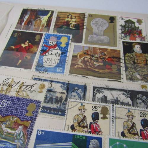 16 Page Stamp album with about 420 world stamps
