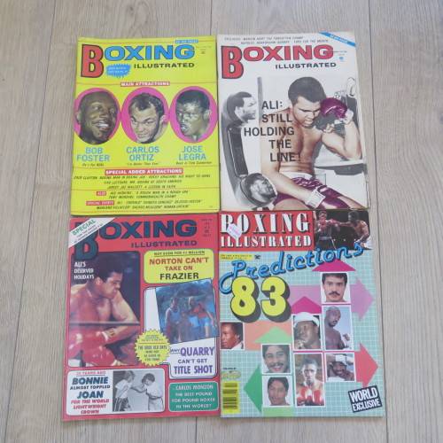 Lot of 24 Boxing Illustrated magazines dated between November 1965 and September 1984