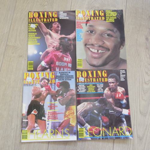 Lot of 24 Boxing Illustrated magazines dated between November 1965 and September 1984